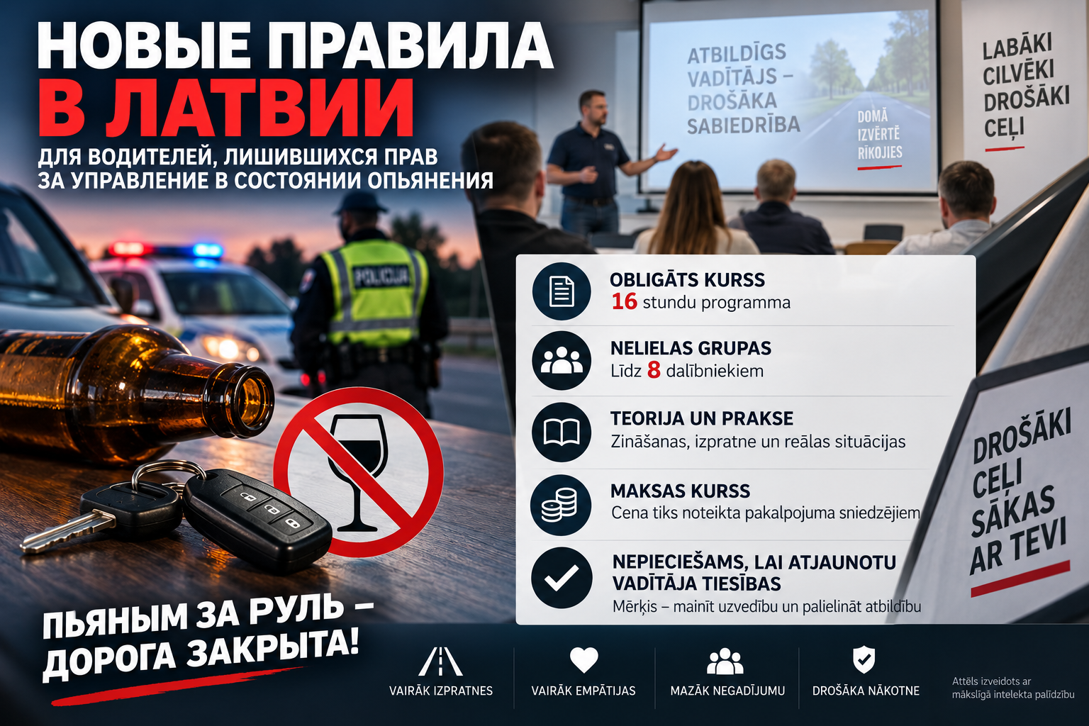 Latvia Introduces a Behavior Correction Program for Drivers Who Have Violated Driving Rules