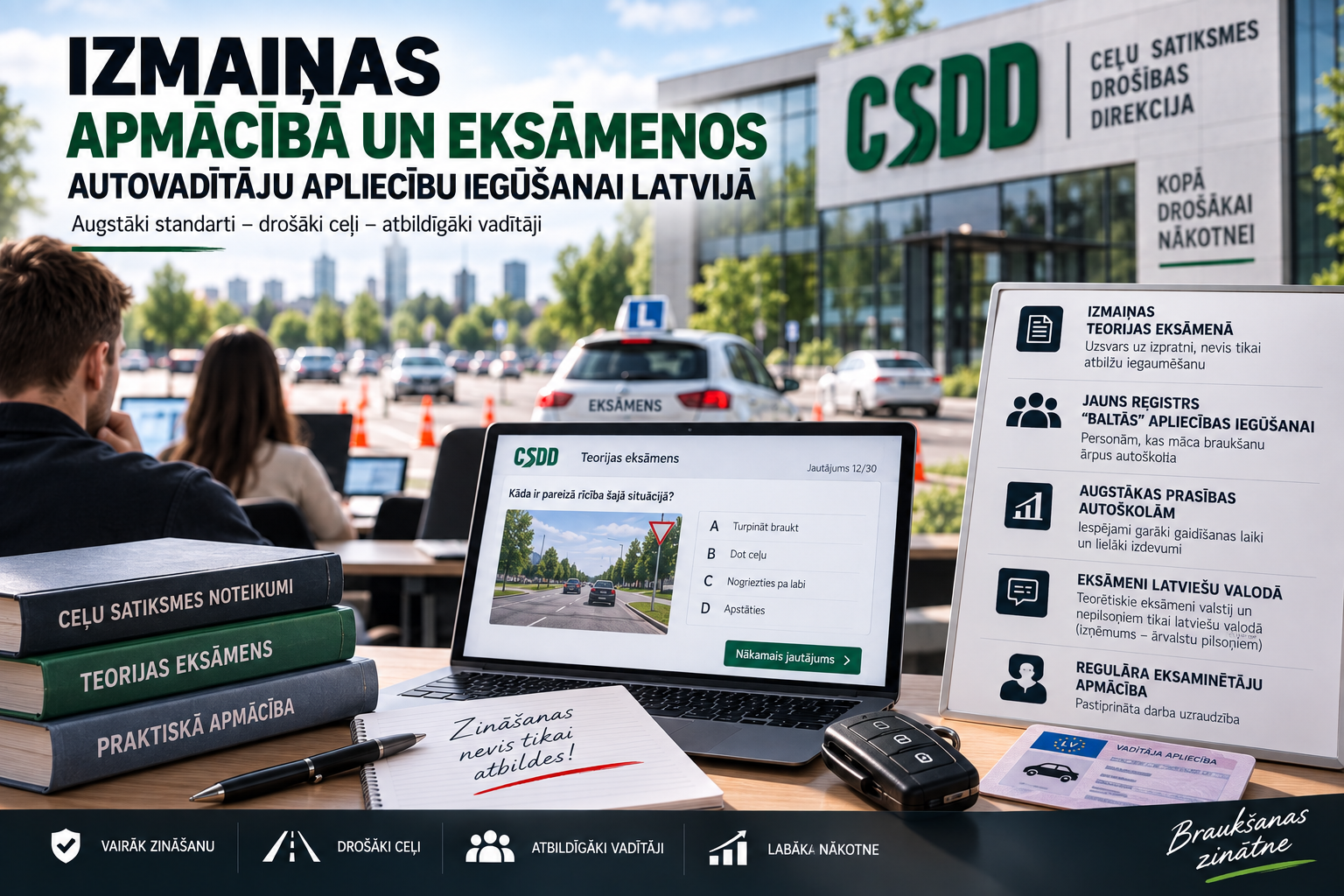 Changes in Driver Training and Exams in Latvia