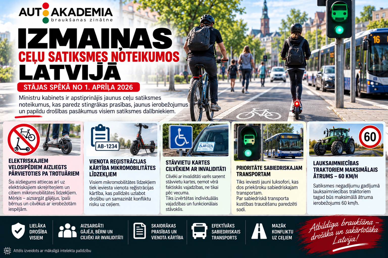 Izmaiņas ceļu satiksmes noteikumos Latvijā: jauni ierobežojumi un prasības